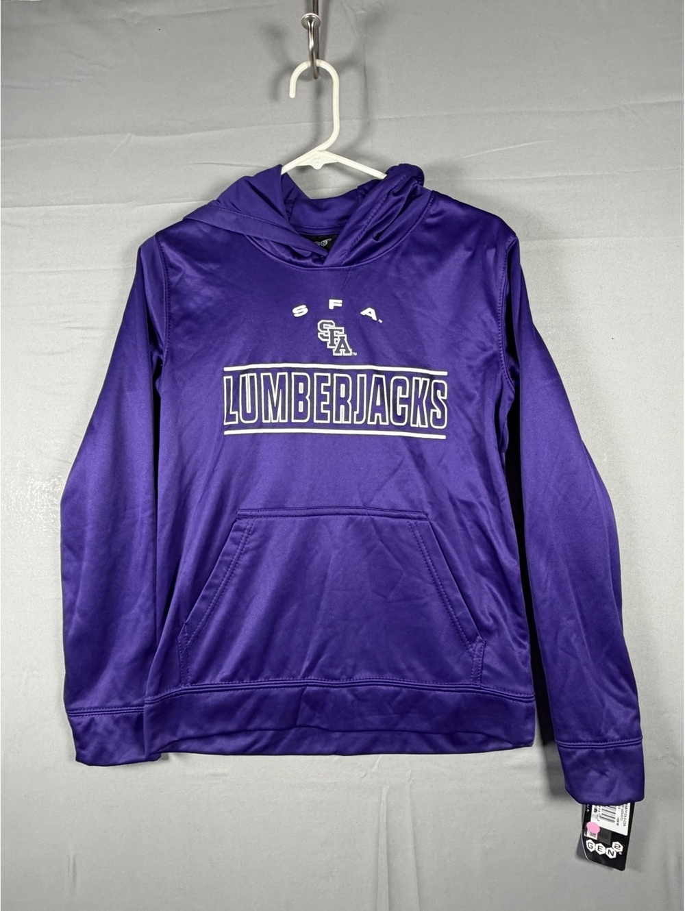 GEN2 SFA Lumberjacks Purple Hoodie Sweatshirt Youth Large 14-16 100% Polyester